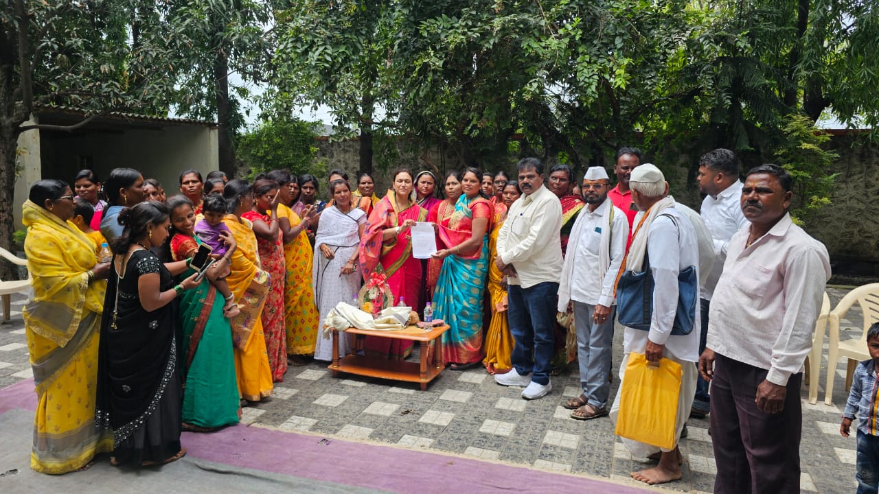 श्रीगोंदा तालुका राष्ट्रवादी काँग्रेस पार्टी सामाजिक न्याय विभागाच्या महिला तालुकाध्यक्षपदी सौ. रेखा मनोहर मोरे यांची निवड